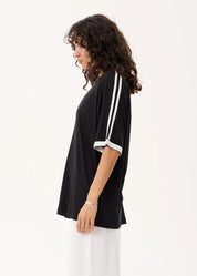 Smokeshow Oversized Raglan Tee - Black | Afends