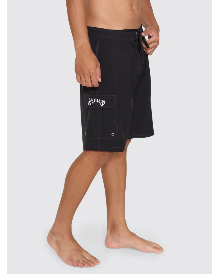 Stagger Board Short - Black | Thrills Co