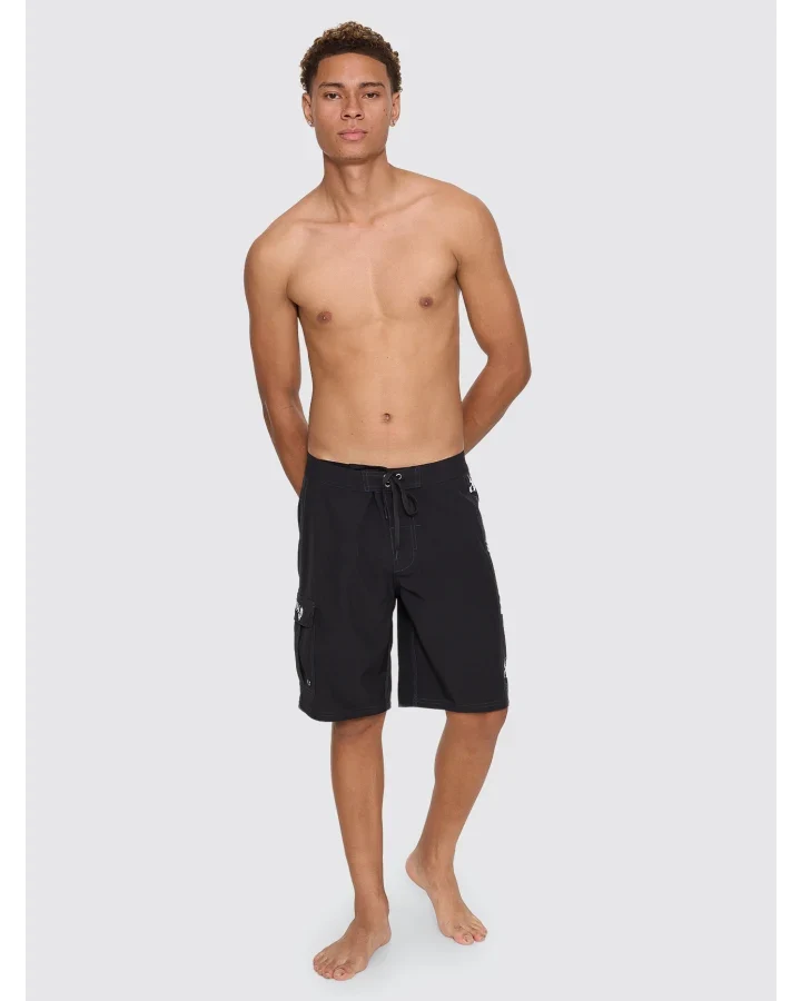 Stagger Board Short - Black | Thrills Co
