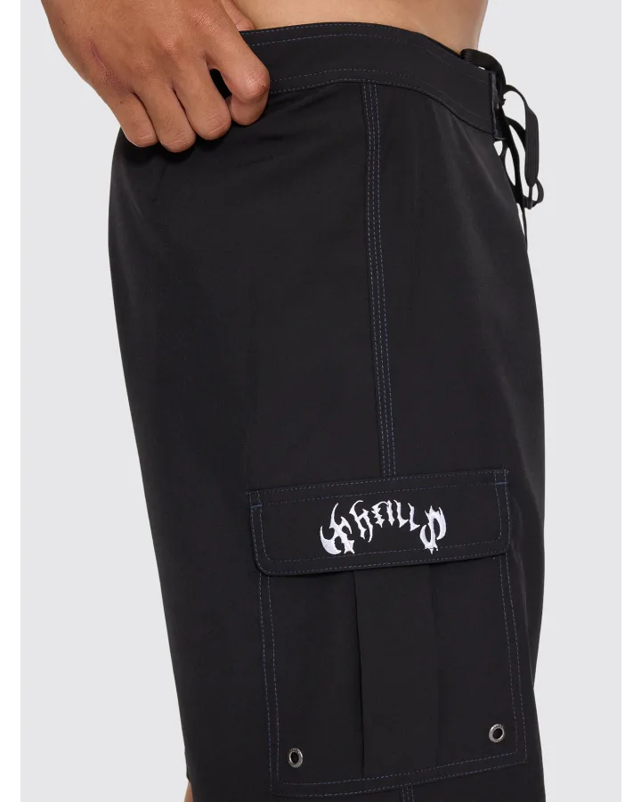 Stagger Board Short - Black | Thrills Co