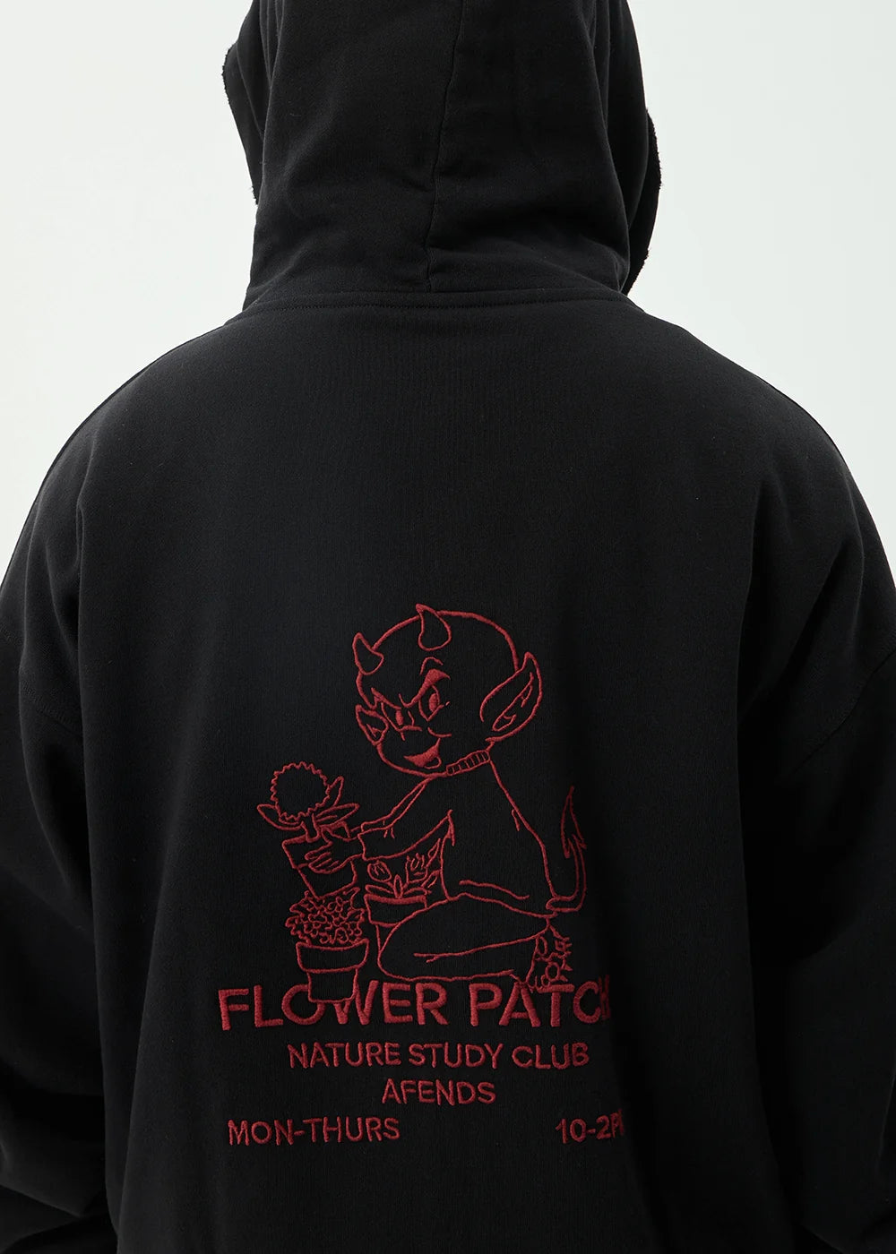 Flower Patch- Boxy Zip Hood | AFENDS