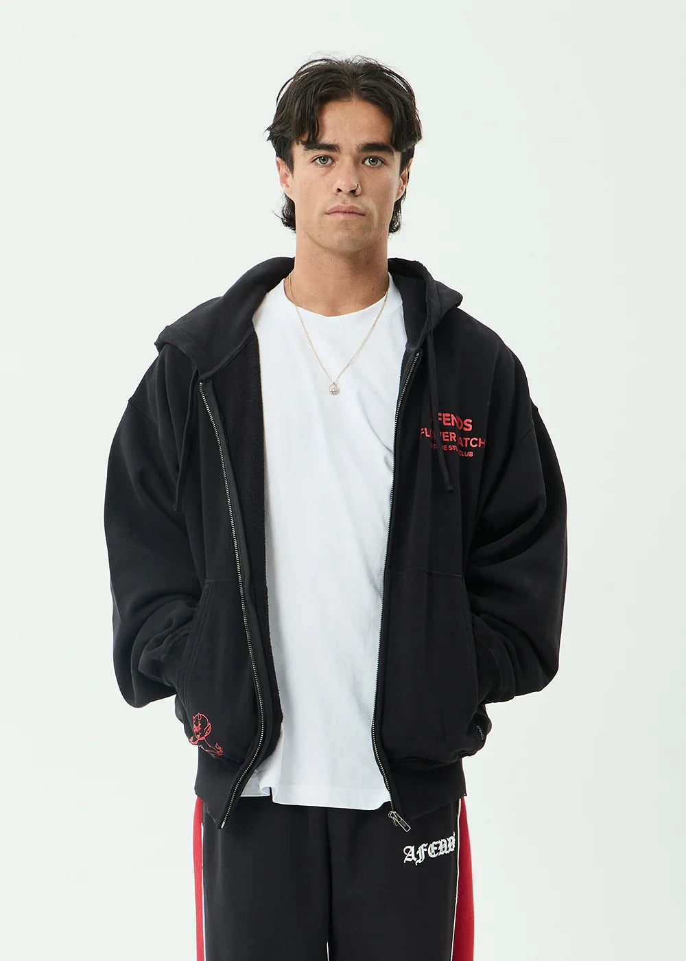 Flower Patch- Boxy Zip Hood | AFENDS