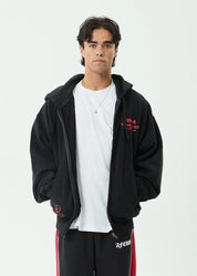 Flower Patch- Boxy Zip Hood | AFENDS