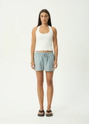 Dana Elastic Waist Short - Teal Stripe | Afends