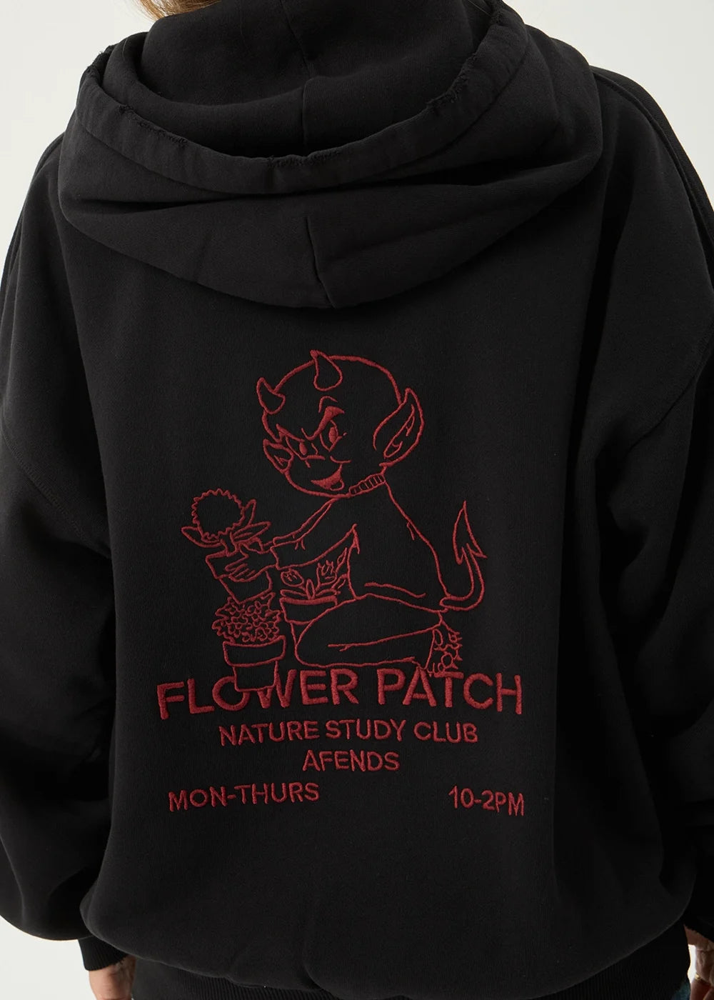 Flower Patch- Boxy Zip Hood | AFENDS