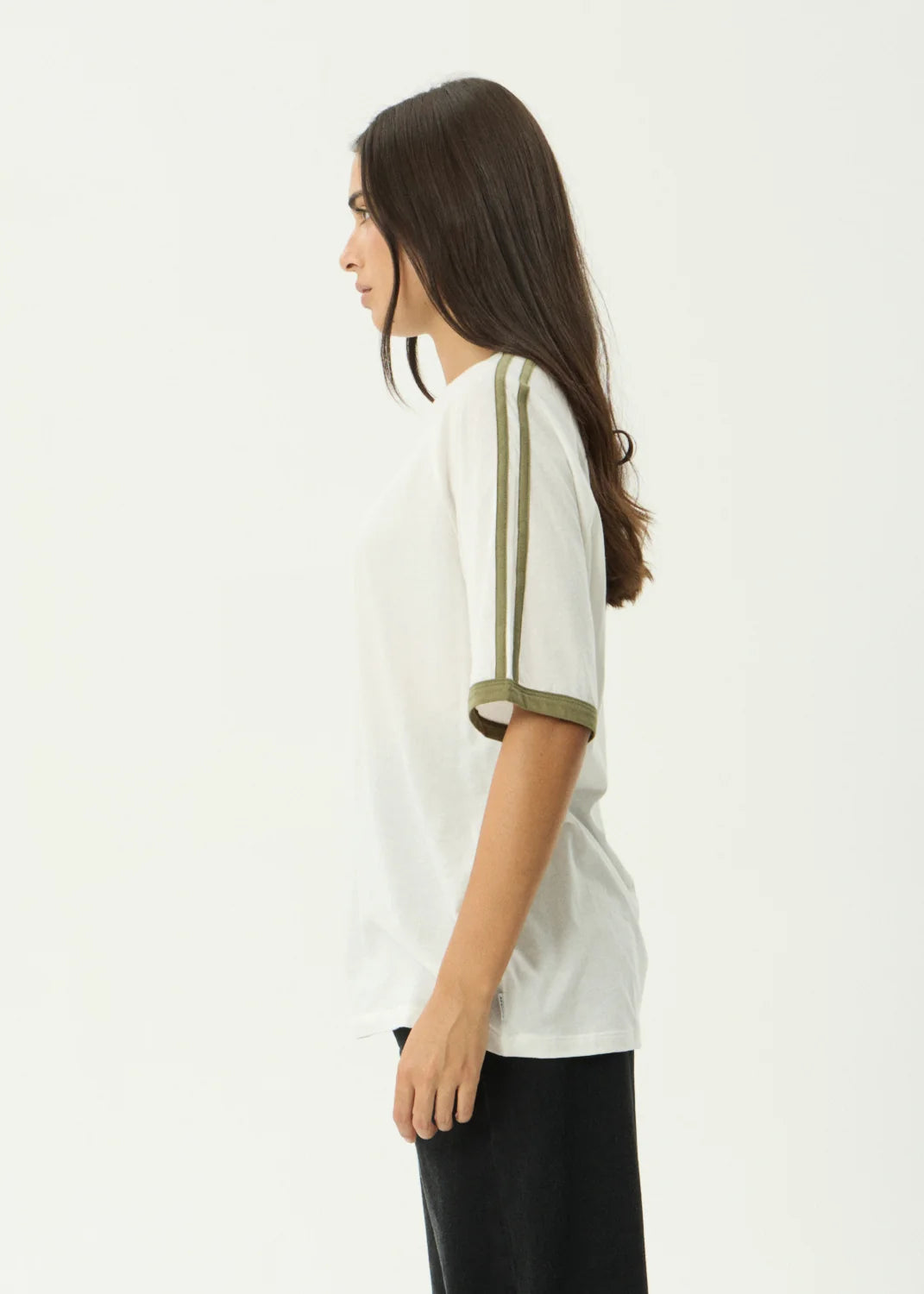 Smokeshow Oversized Raglan Tee - White | Afends
