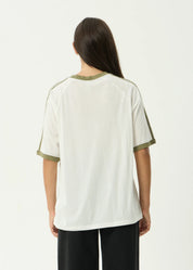 Smokeshow Oversized Raglan Tee - White | Afends