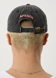 Ignite Six Panel Cap - Black with Flames | Afends
