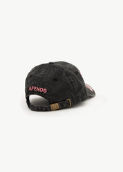 Ignite Six Panel Cap - Black with Flames | Afends