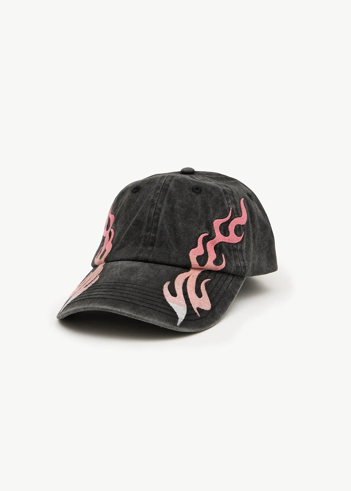 Ignite Six Panel Cap - Black with Flames | Afends