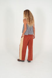 Apres Surf Pant - Rust and Cream | Atmosea