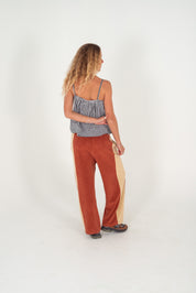 Apres Surf Pant - Rust and Cream | Atmosea