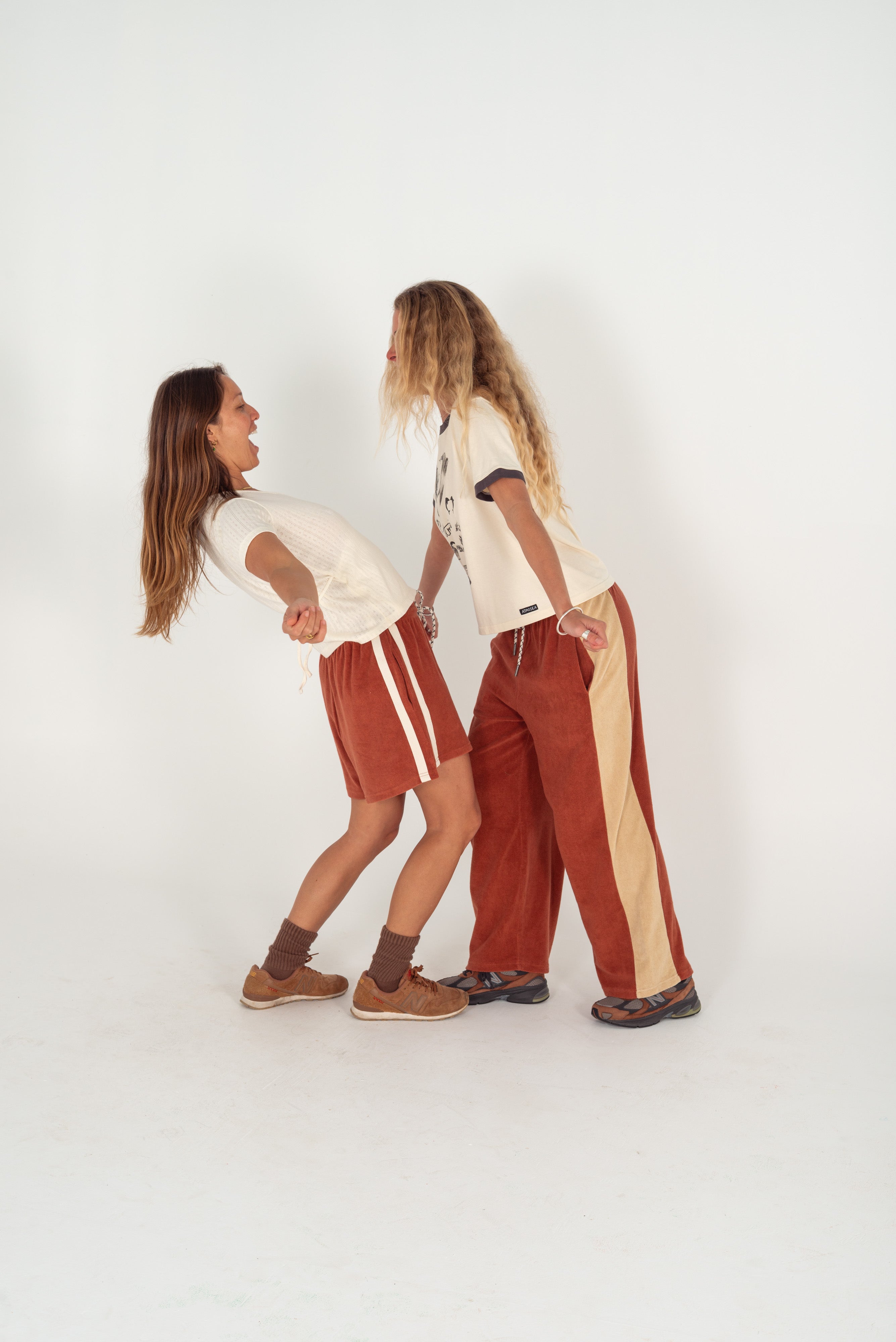 Apres Surf Pant - Rust and Cream | Atmosea
