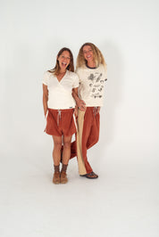 Apres Surf Pant - Rust and Cream | Atmosea