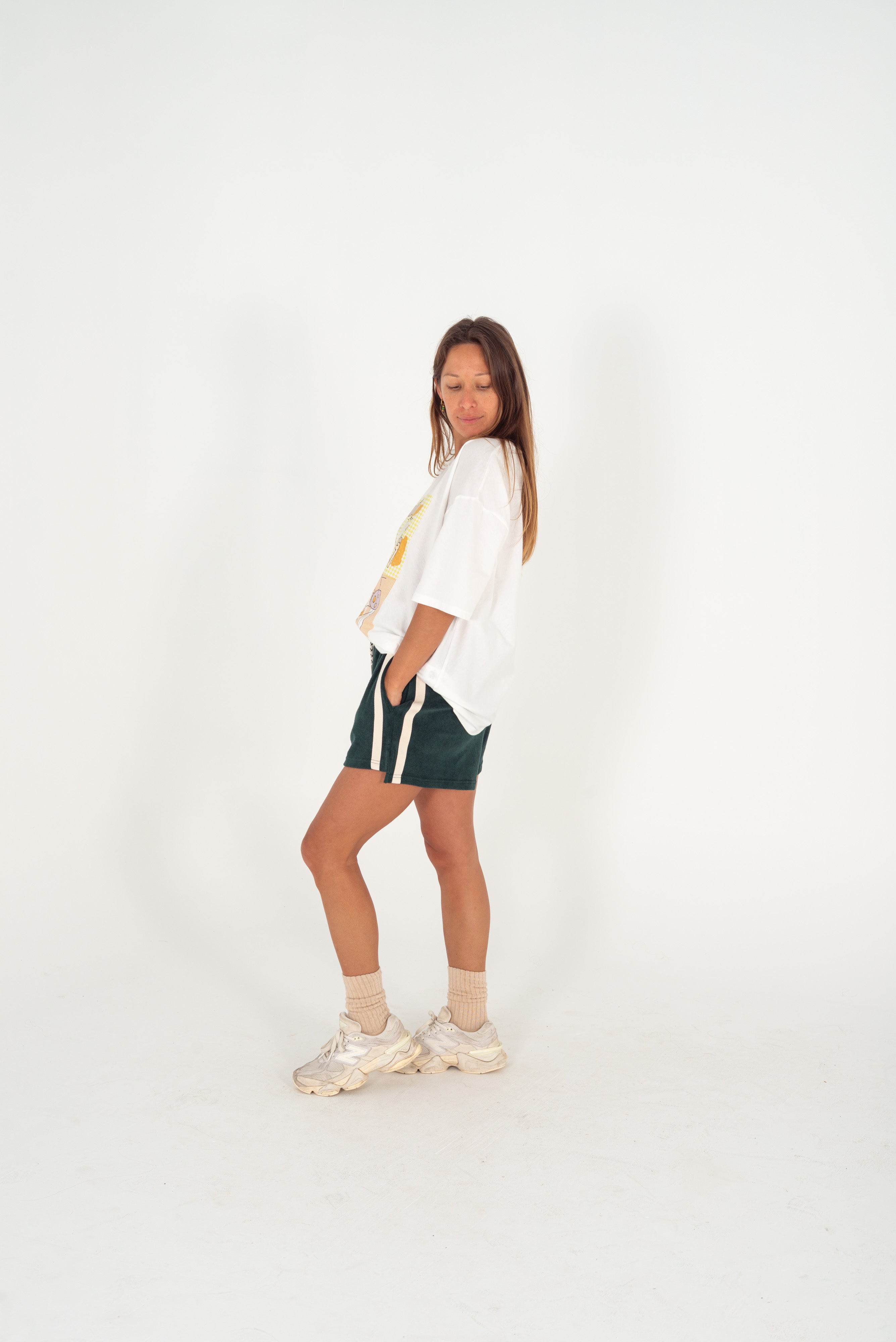 Terry Towelling Shorts - Forest | Atmosea
