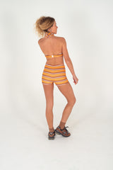 Sienna Bikini Halter Top - Sunset Stripe | Atmosea