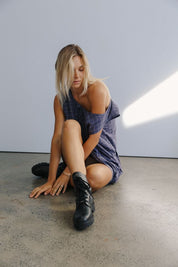 Luna Shift Dress - Indigo | The Bare Road