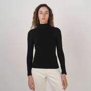 Stretch Mock Neck Skivvy | Hemp Clothing Australia
