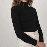 Stretch Mock Neck Skivvy | Hemp Clothing Australia