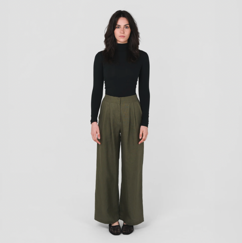 Stretch Mock Neck Skivvy | Hemp Clothing Australia