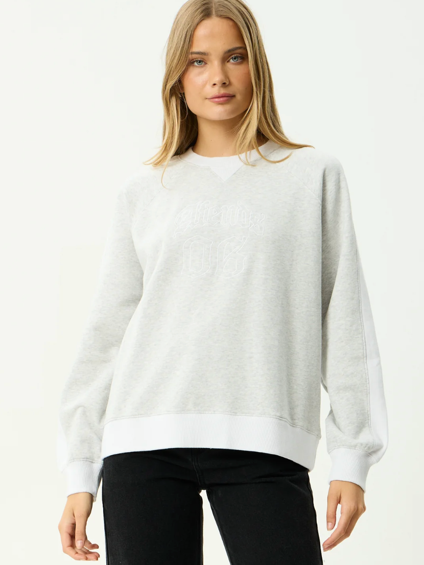 Dexter Crew Neck - Grey Marle | Afends