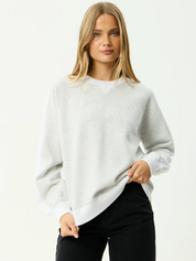 Dexter Crew Neck - Grey Marle | Afends
