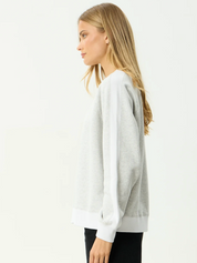 Dexter Crew Neck - Grey Marle | Afends