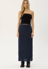 Lita Seersucker Maxi Skirt - Midnight | Afends