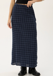 Lita Seersucker Maxi Skirt - Midnight | Afends