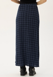 Lita Seersucker Maxi Skirt - Midnight | Afends