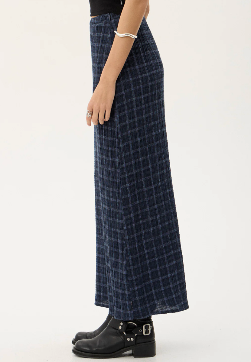 Lita Seersucker Maxi Skirt - Midnight | Afends