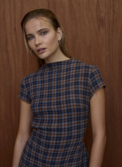 Elodie Seersucker Mini Dress - Shev Indigo | Afends