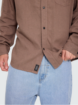 Hemp Oversize Long Sleeve Shirt - Falcon | Thrills Co