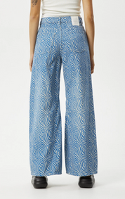 Gigi Organic Denim Flared Jean - Arctic | Afends