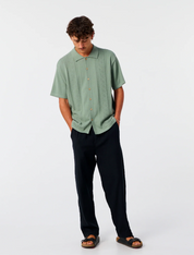 Trader Knit Shirt - Dusty Green | The Critical Slide Society