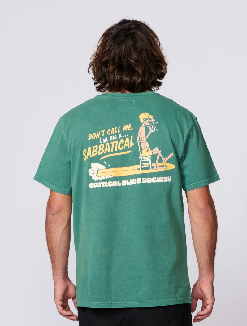 Sabbatical Tee - Bottle Green | The Critical Slide Society