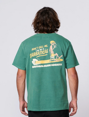 Sabbatical Tee - Bottle Green | The Critical Slide Society