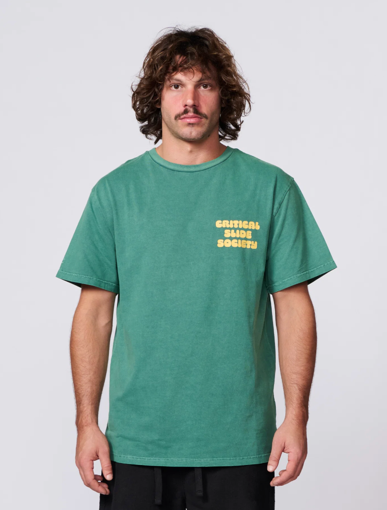 Sabbatical Tee - Bottle Green | The Critical Slide Society