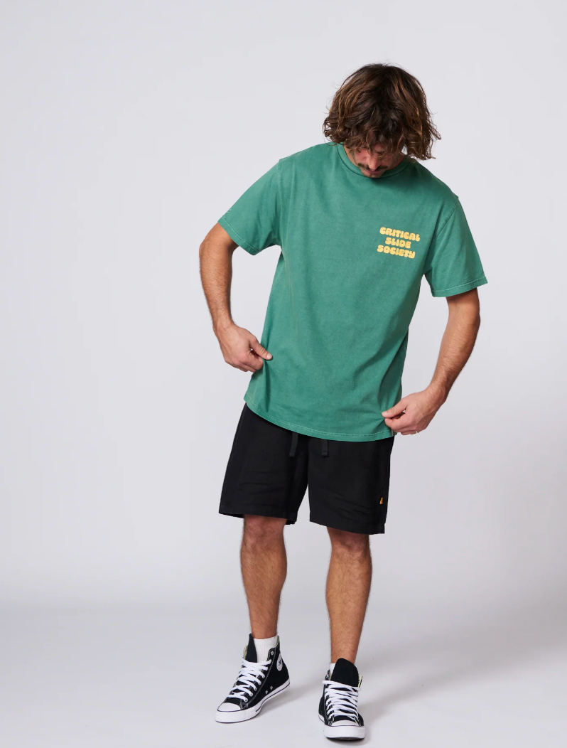 Sabbatical Tee - Bottle Green | The Critical Slide Society