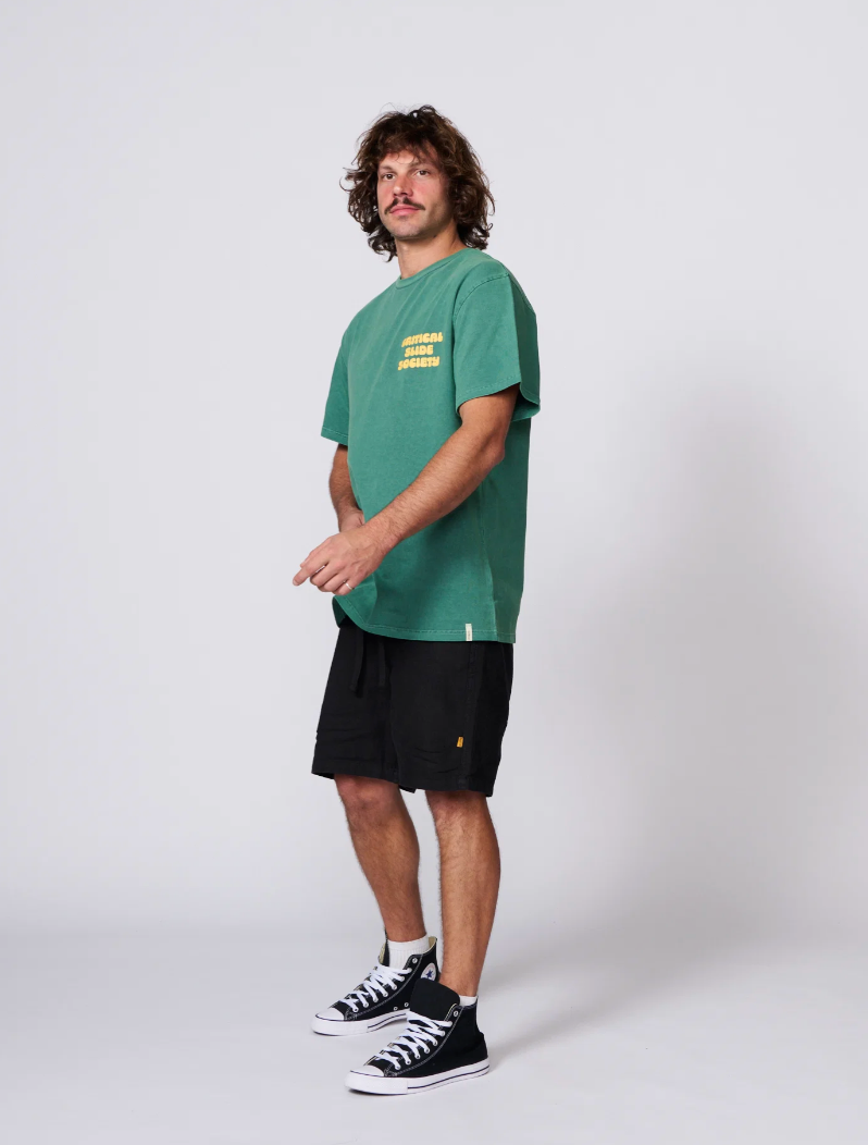 Sabbatical Tee - Bottle Green | The Critical Slide Society