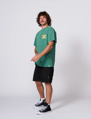 Sabbatical Tee - Bottle Green | The Critical Slide Society
