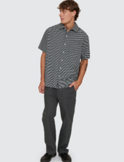 Split Decision Short Sleeve Shirt - Petrol | Thrills Co