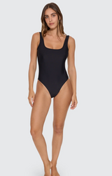 Jet Scoop Neck Onepiece - Black | Thrills CO