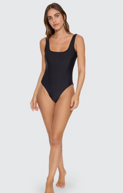 Jet Scoop Neck Onepiece - Black | Thrills CO