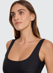 Jet Scoop Neck Onepiece - Black | Thrills CO