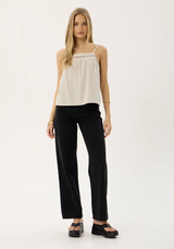 Candice Organic Seersucker Cami Top - Moonbeam Check | Afends