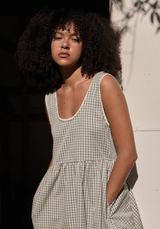 Jesse Vice Recycled Mini Dress - Alpine Check | Afends