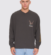 Seen & Heard Oversize Long Sleeve Tee - Merch Black | Thrills Co