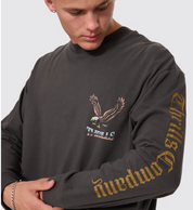 Seen & Heard Oversize Long Sleeve Tee - Merch Black | Thrills Co