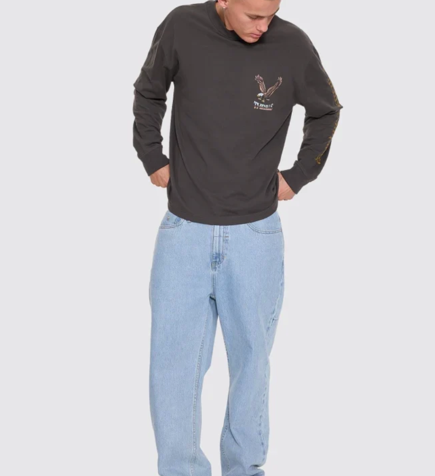 Seen & Heard Oversize Long Sleeve Tee - Merch Black | Thrills Co